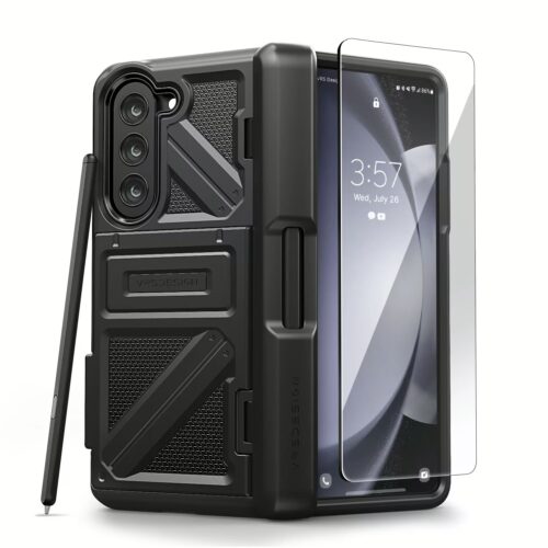 VRS รุ่น Terra Guard Ultimate Go S - เคส Galaxy Z Fold 5 - สี Matte Black (แถมฟิล์มหน้าจอ) - Image 2