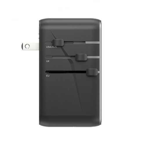 หัวแปลงปลั๊กไฟ Momax รุ่น 1-World I Dreamer PD 100W GaN 4 ports + AC Travel Adapter - สี Black - Image 2