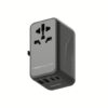 หัวแปลงปลั๊กไฟ Momax รุ่น 1-World I Dreamer PD 100W GaN 4 ports + AC Travel Adapter - สี Black