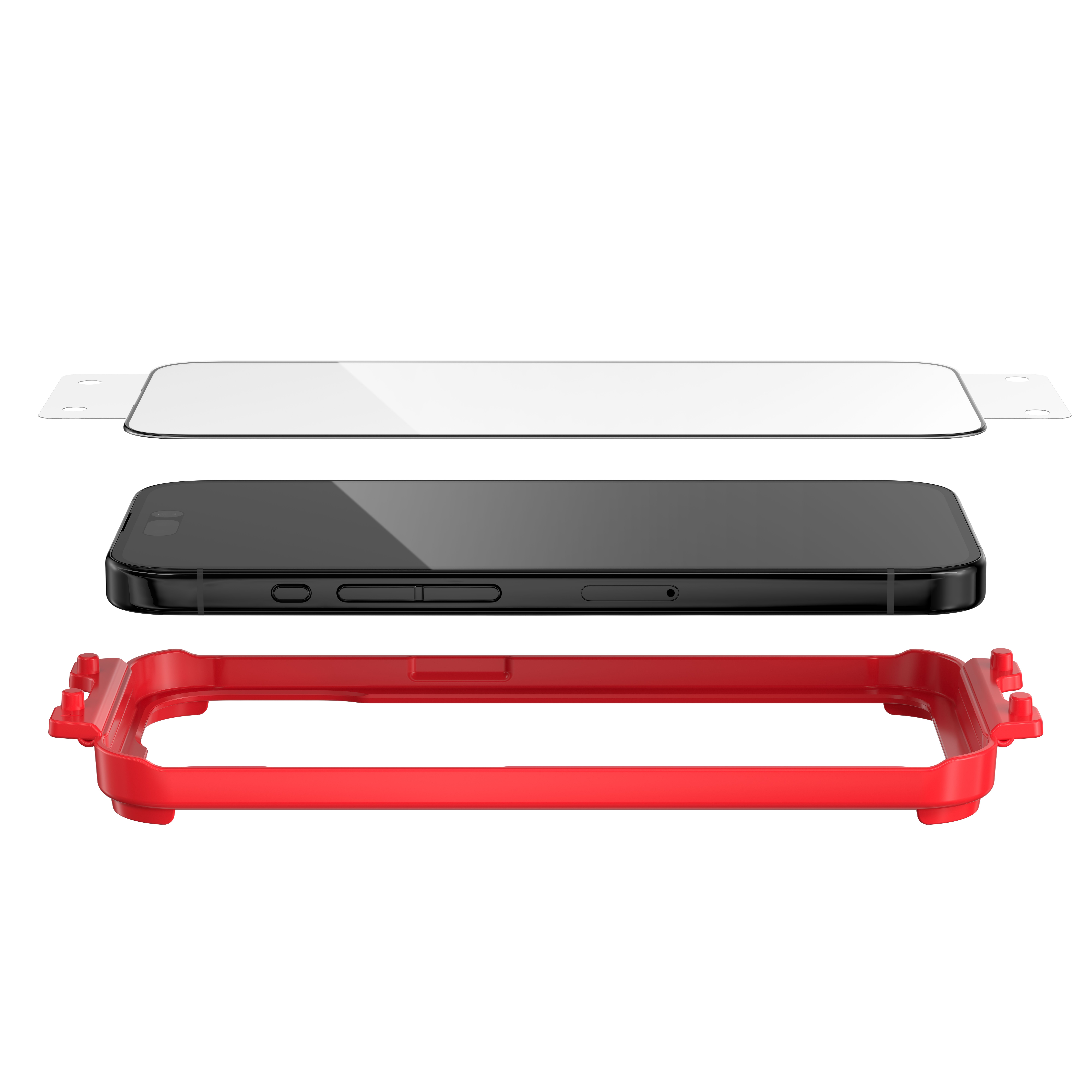 ZAGG รุ่น Glass Plus Edge - ฟิล์มกระจก iPhone 15 Pro Max - สี Clear