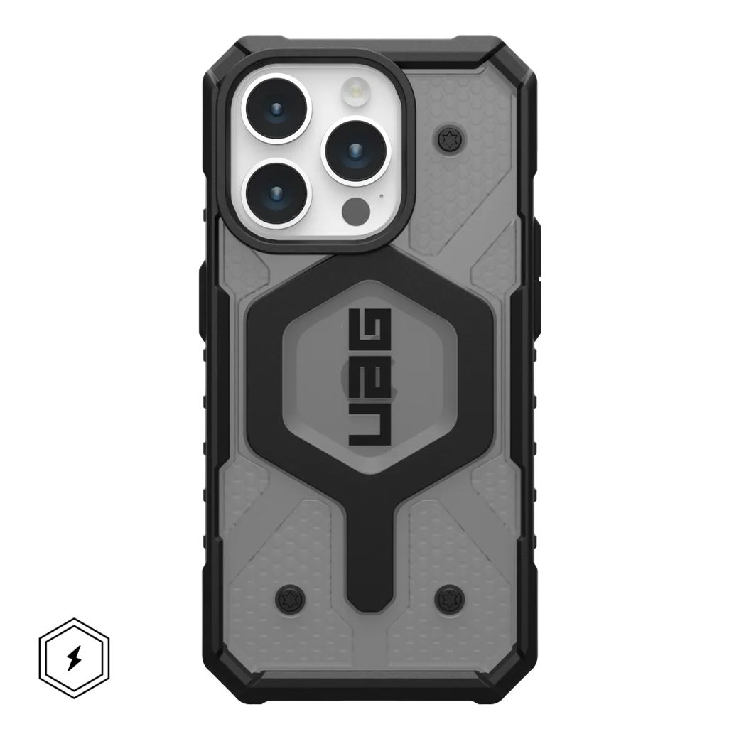 UAG รุ่น Pathfinder Clear MagSafe - เคส iPhone 15 Pro - สี Ash