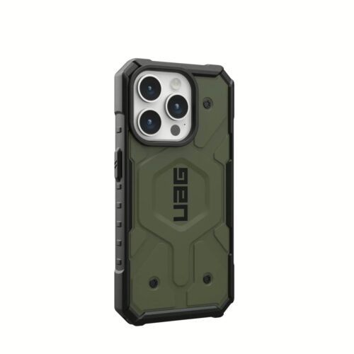 UAG รุ่น Pathfinder MagSafe - เคส iPhone 15 Pro - สี Olive Drab - Image 3