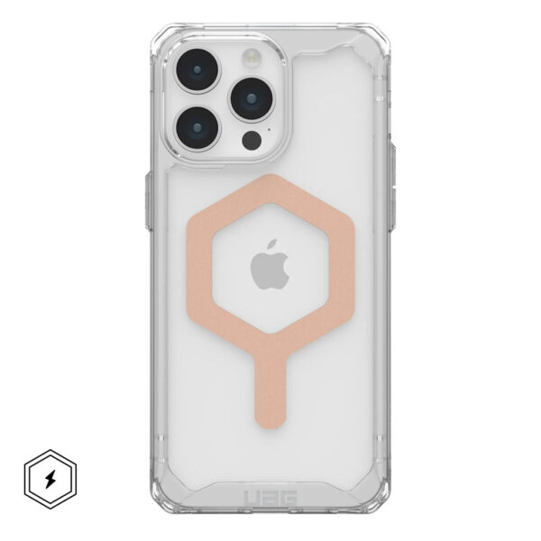 UAG รุ่น Plyo MagSafe - เคส iPhone 15 Pro - Ice/Rose Gold