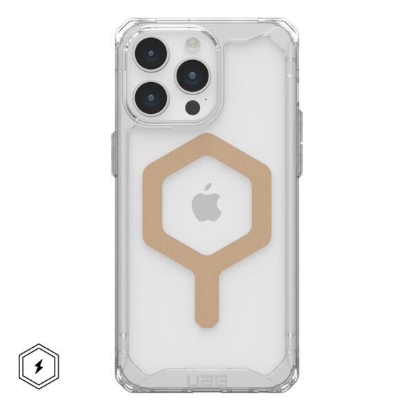 UAG รุ่น Plyo MagSafe - เคส iPhone 15 Pro - Ice/Gold