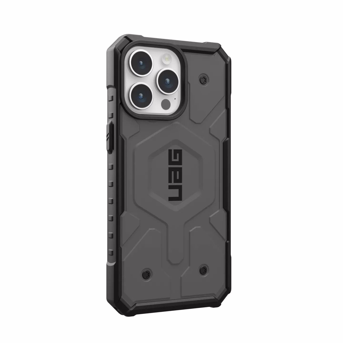 UAG รุ่น Pathfinder MagSafe - เคส iPhone 15 Pro Max - สี Silver