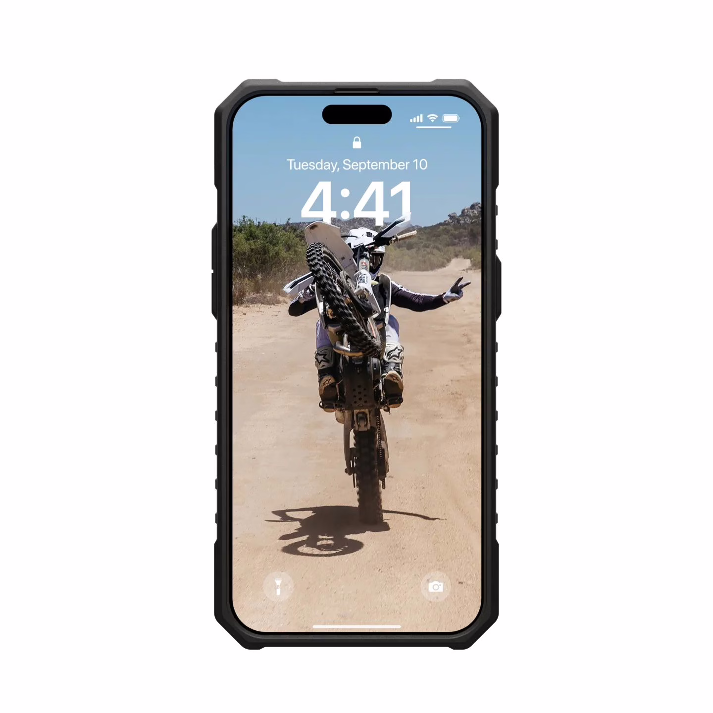 UAG รุ่น Pathfinder MagSafe - เคส iPhone 15 Pro Max - สี Silver