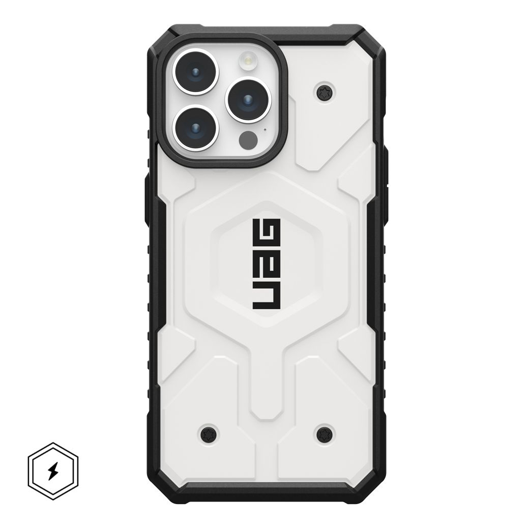 UAG รุ่น Pathfinder MagSafe - เคส iPhone 15 Pro Max - สี White