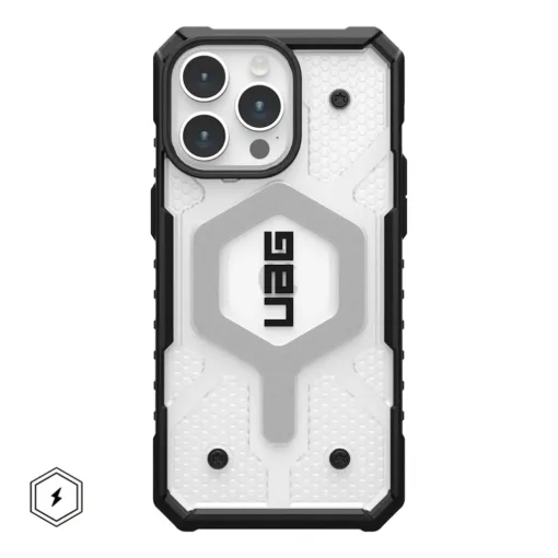 UAG รุ่น Pathfinder Clear MagSafe  - เคส iPhone 15 Pro Max - สี Ice