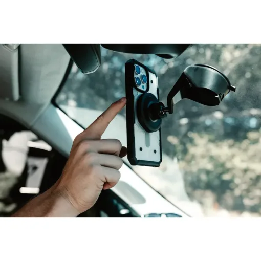 UAG รุ่น Pathfinder Clear MagSafe  - เคส iPhone 15 Pro Max - สี Ice - Image 16