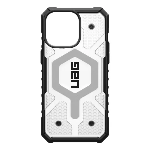 UAG รุ่น Pathfinder Clear MagSafe  - เคส iPhone 15 Pro Max - สี Ice - Image 9