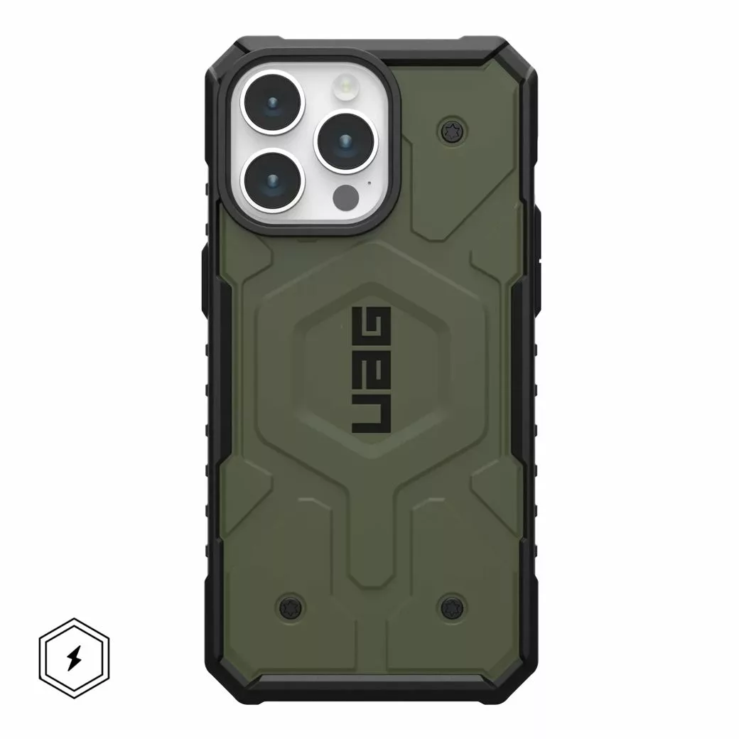 UAG รุ่น Pathfinder MagSafe - เคส iPhone 15 Pro Max - สี Olive Drab
