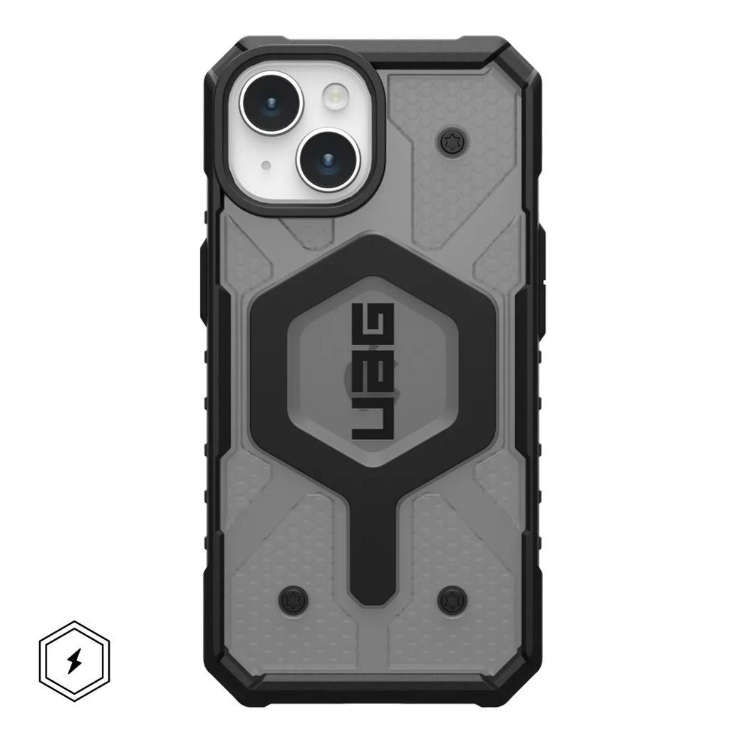 UAG รุ่น Pathfinder Clear MagSafe - เคส iPhone 15 - สี Ash
