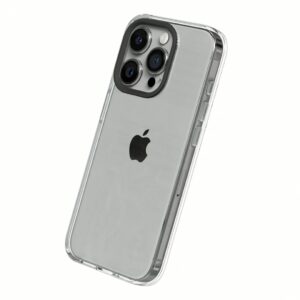 Rhinoshield รุ่น Clear Case - เคส iPhone 15 Pro Max - Crystal Case+Black Camera Ring+Clear Button