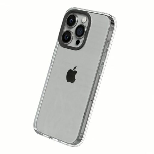 Rhinoshield รุ่น Clear Case - เคส iPhone 15 Pro Max - Crystal Case+Black Camera Ring+Clear Button - Image 2