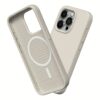 Rhinoshield รุ่น SolidSuit (MagSafe) - เคส iPhone 15 Pro Max - สี Classic Shell Beige