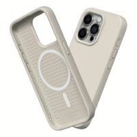 Rhinoshield รุ่น SolidSuit (MagSafe) - เคส iPhone 15 Pro Max - สี Classic Shell Beige