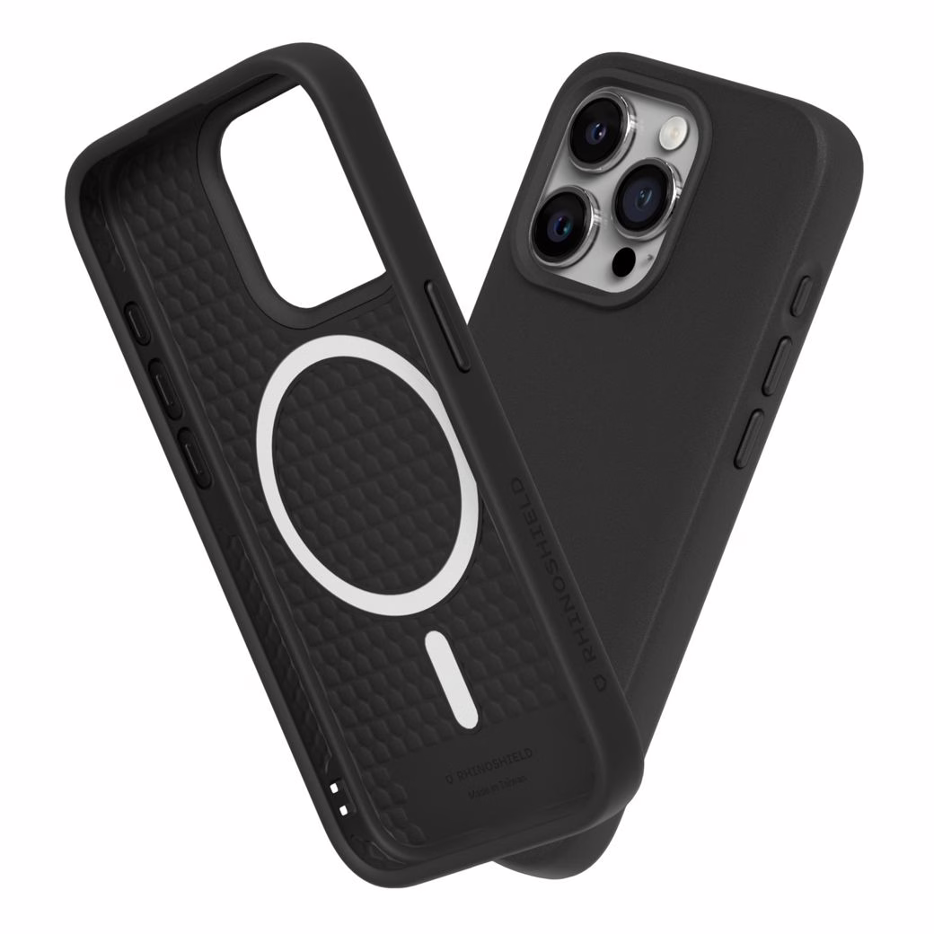 Rhinoshield รุ่น SolidSuit (MagSafe) - เคส iPhone 15 Pro Max - สี Classic Black