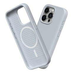 Rhinoshield รุ่น SolidSuit (MagSafe) - เคส iPhone 15 Pro Max - สี Classic Ash Grey