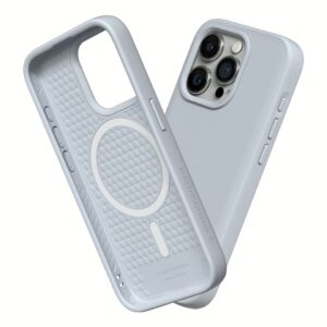 Rhinoshield รุ่น SolidSuit (MagSafe) - เคส iPhone 15 Pro Max - สี Classic Ash Grey