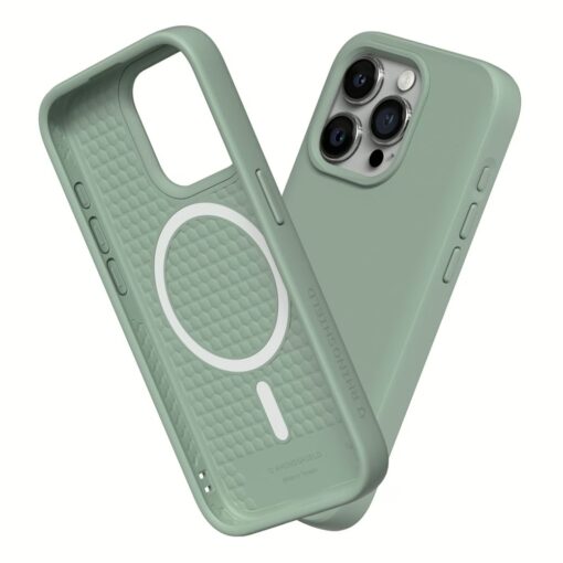 Rhinoshield รุ่น SolidSuit (MagSafe) - เคส iPhone 15 Pro Max - สี Classic Sage Green