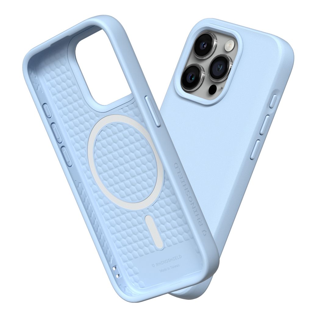 Rhinoshield รุ่น SolidSuit (MagSafe) - เคส iPhone 15 Pro Max - สี Classic Glacier Blue