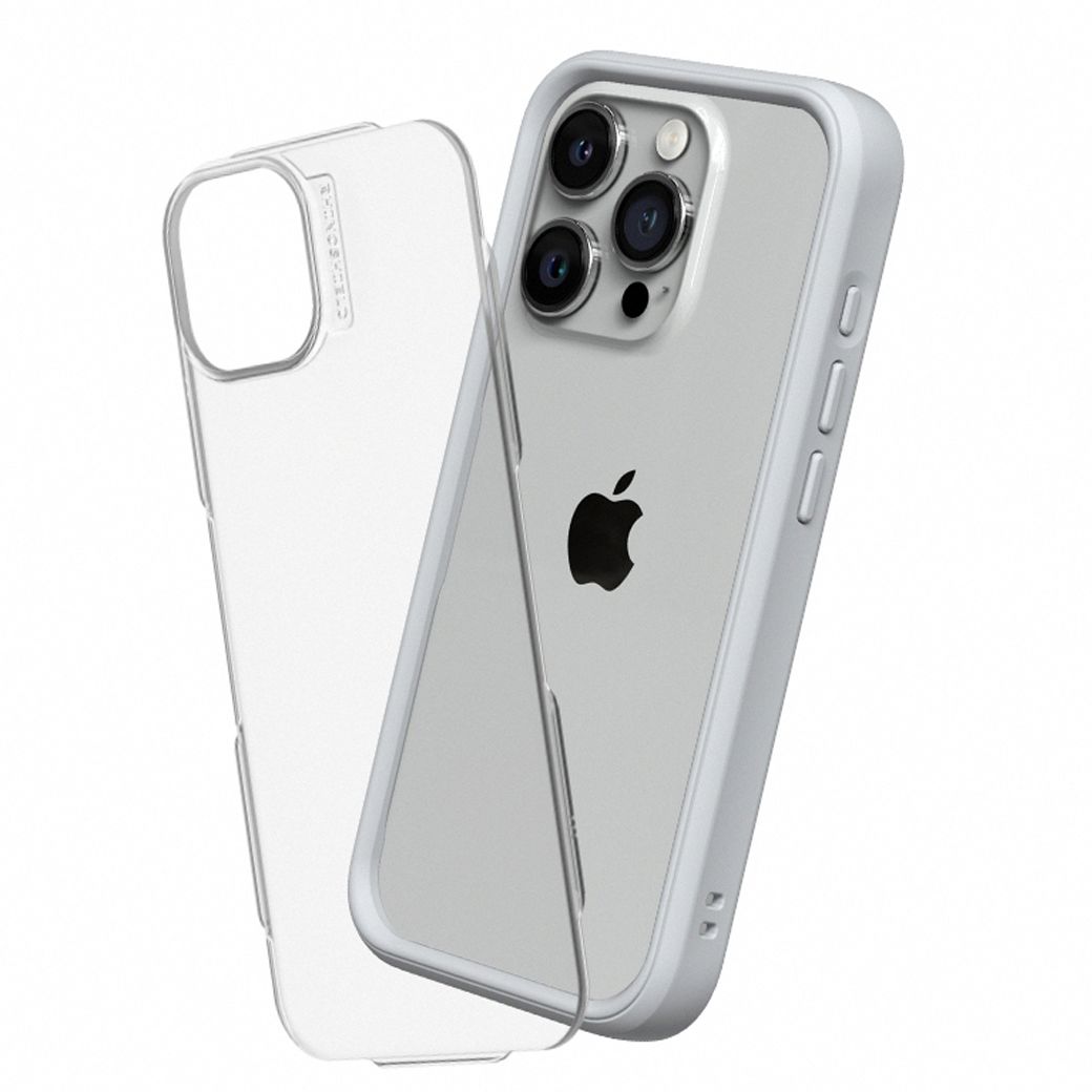 Rhinoshield รุ่น Mod NX - เคส iPhone 15 Pro Max -สี Platinum Gray