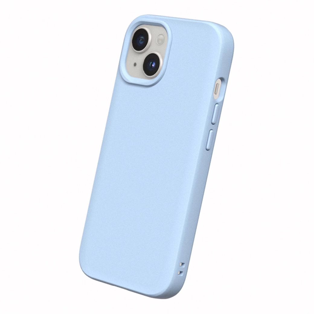 Rhinoshield รุ่น SolidSuit - เคส iPhone 15 - สี Classic Glacier Blue