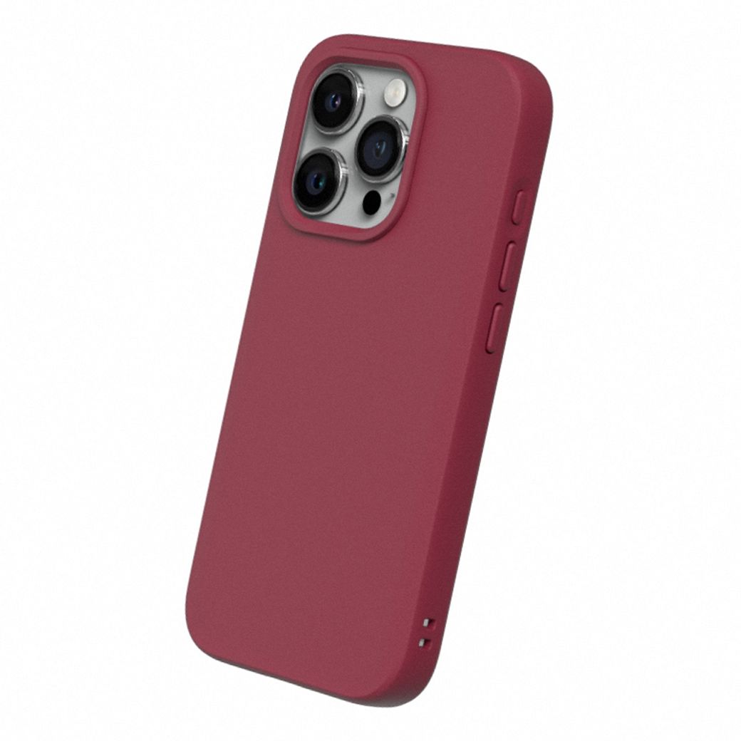Rhinoshield รุ่น SolidSuit - เคส iPhone 15 Pro - สี Bordeaux Red