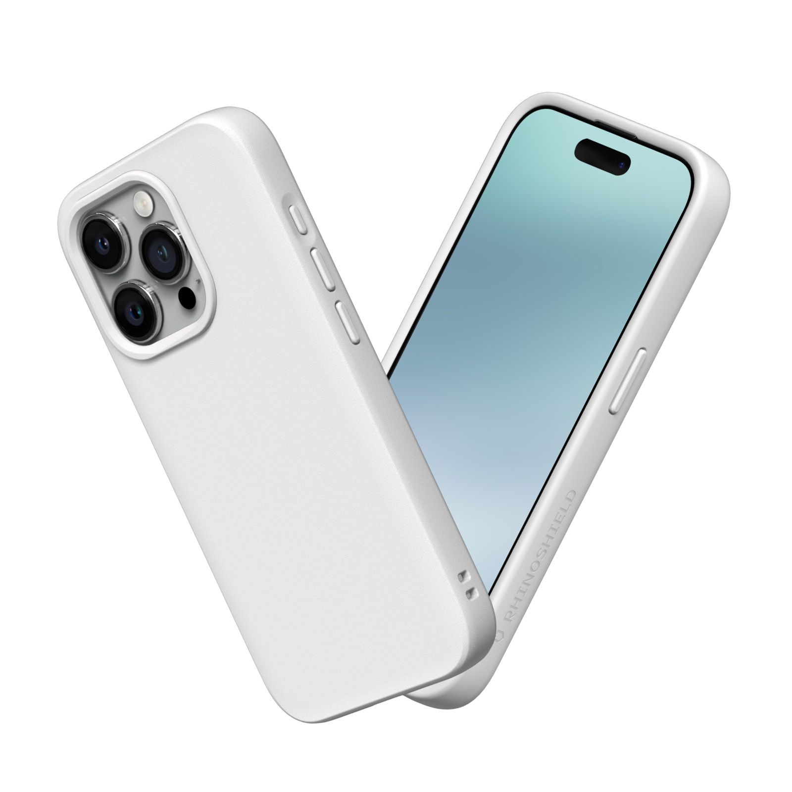 Rhinoshield รุ่น SolidSuit - เคส iPhone 15 Pro - สี Classic White