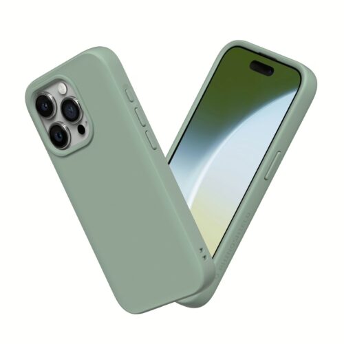 Rhinoshield รุ่น SolidSuit - เคส iPhone 15 Pro - สี Classic Sage Green - Image 2