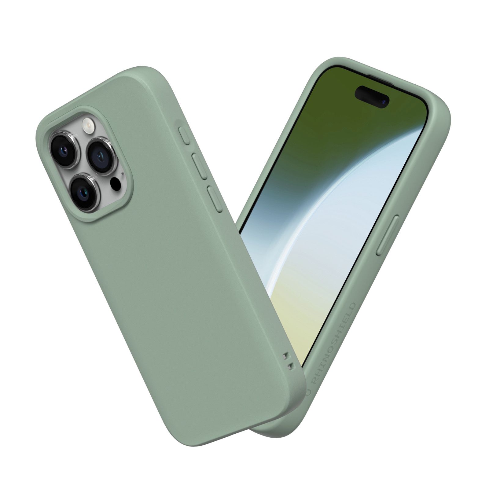 Rhinoshield รุ่น SolidSuit - เคส iPhone 15 Pro - สี Classic Sage Green