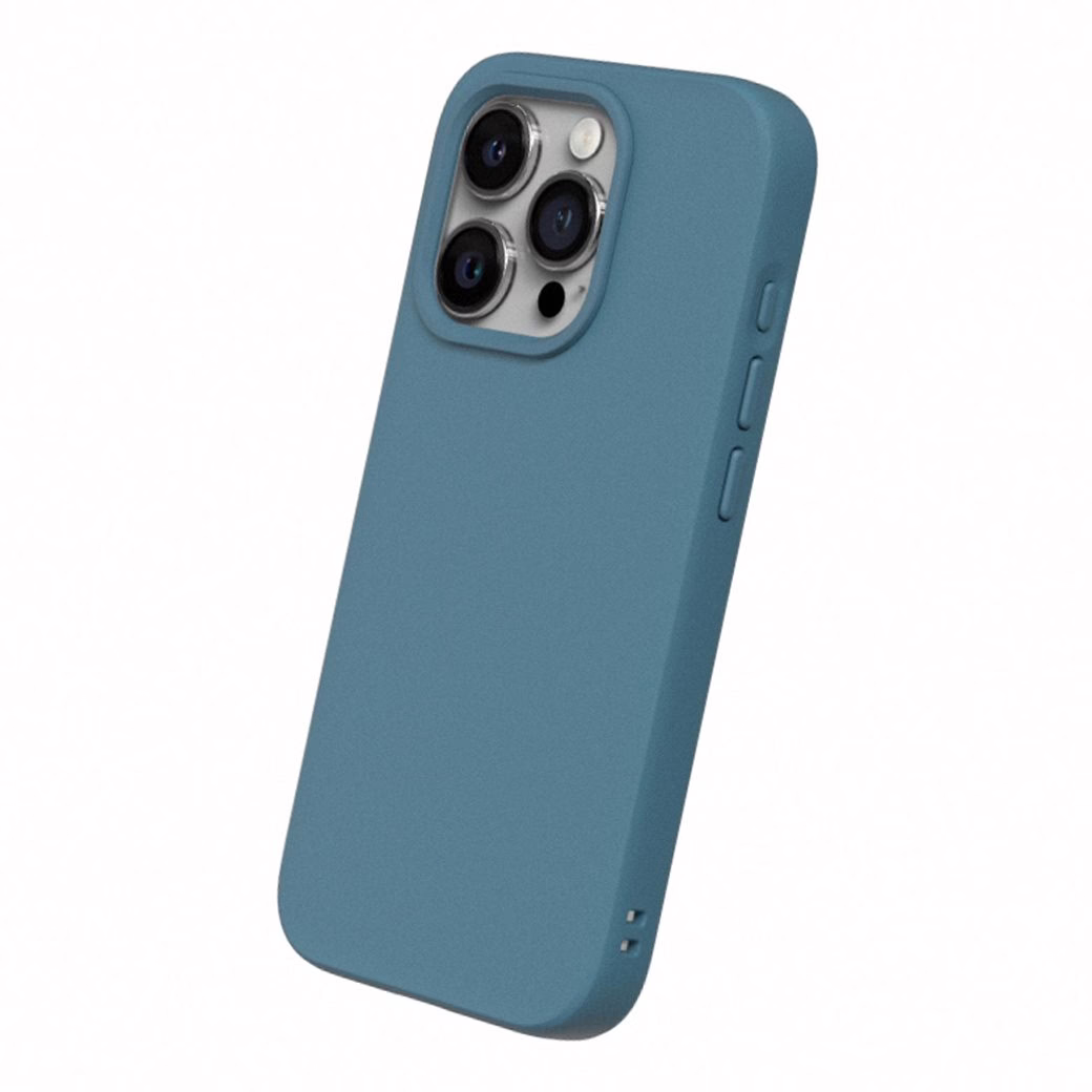 Rhinoshield รุ่น SolidSuit - เคส iPhone 15 Pro Max - สี Classic Ocean Blue