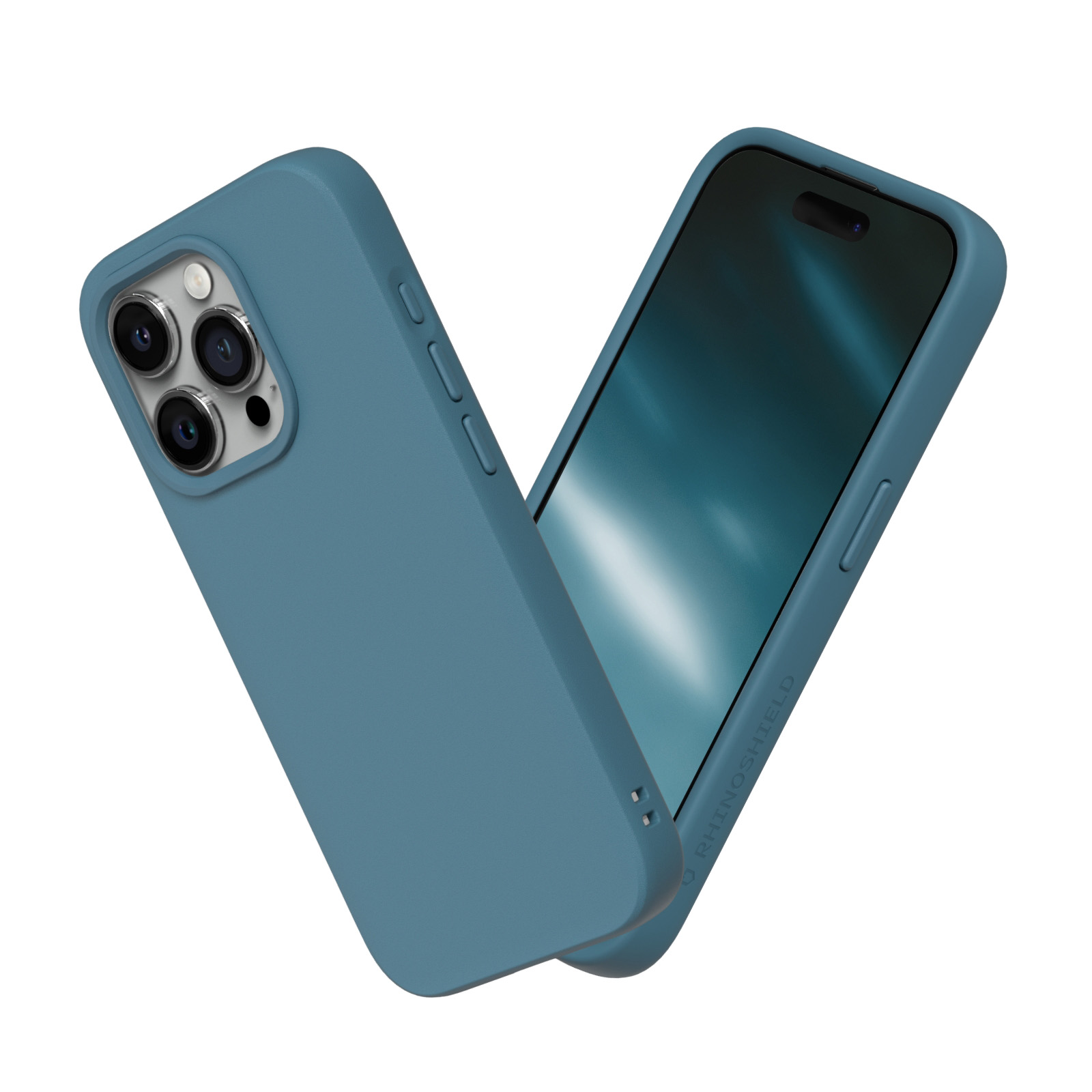 Rhinoshield รุ่น SolidSuit - เคส iPhone 15 Pro Max - สี Classic Ocean Blue