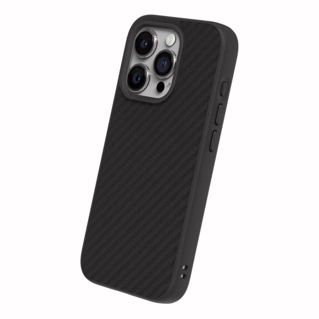 Rhinoshield รุ่น SolidSuit - เคส iPhone 15 Pro Max - สี Carbon / Black