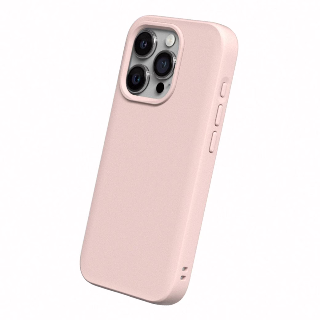 Rhinoshield รุ่น SolidSuit - เคส iPhone 15 Pro Max - สี Classic Blush Pink