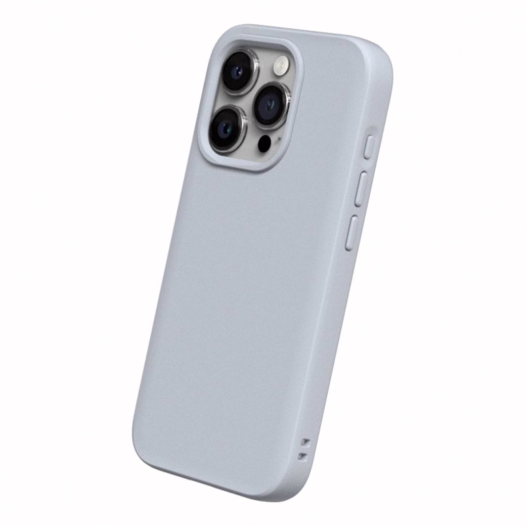 Rhinoshield รุ่น SolidSuit - เคส iPhone 15 Pro Max - สี Classic Ash Grey