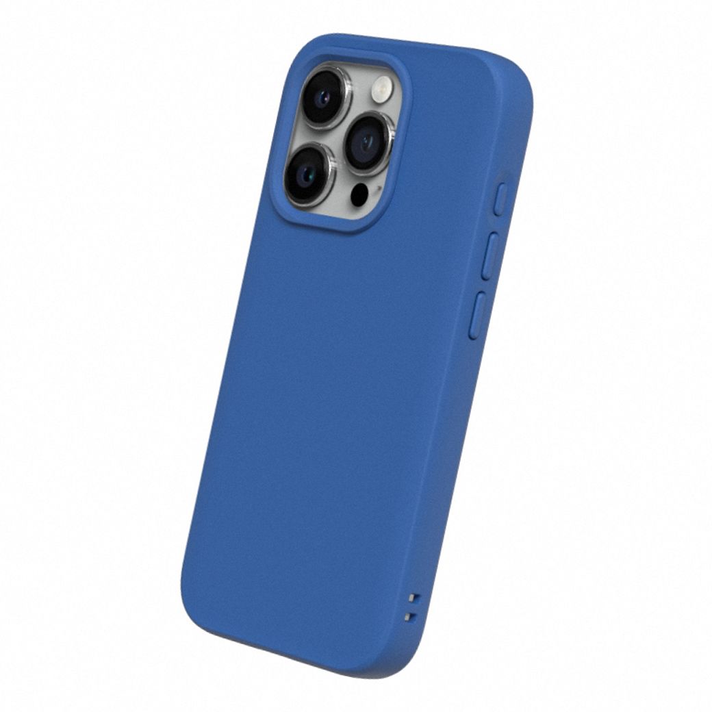 Rhinoshield รุ่น SolidSuit - เคส iPhone 15 Pro Max - สี Classic Cobalt Blue