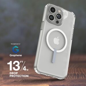 ZAGG รุ่น Crystal Palace Snap - เคส iPhone 15 Pro Max - สี Clear