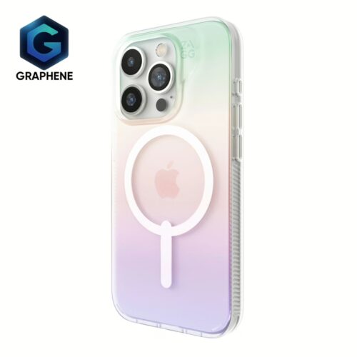 ZAGG รุ่น Milan Snap - เคส iPhone 15 Pro - สี Iridescent