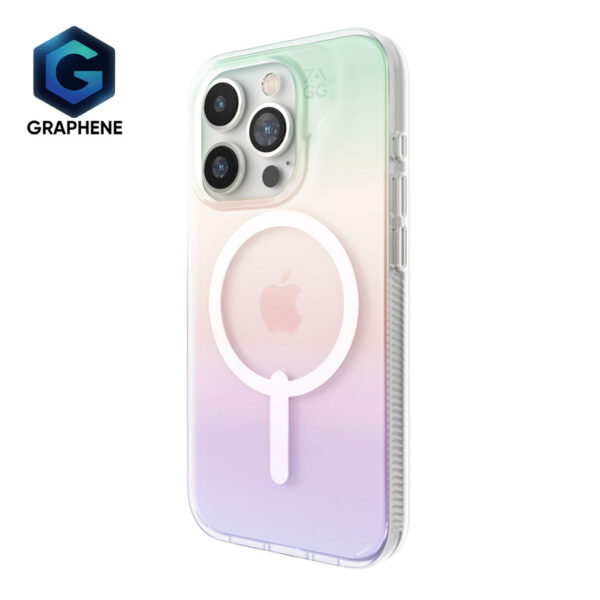 ZAGG รุ่น Milan Snap - เคส iPhone 15 Pro Max - สี Iridescent