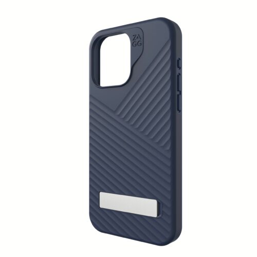 ZAGG รุ่น Denali Snap with Kick Stand - เคส iPhone 15 Pro Max - สี Navy - Image 9