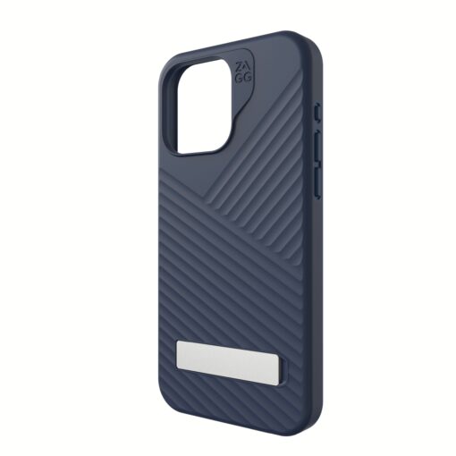 ZAGG รุ่น Denali Snap with Kick Stand - เคส iPhone 15 Pro Max - สี Navy - Image 9