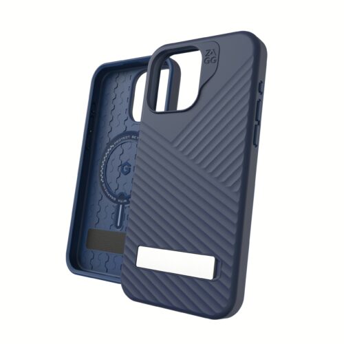 ZAGG รุ่น Denali Snap with Kick Stand - เคส iPhone 15 Pro Max - สี Navy - Image 15