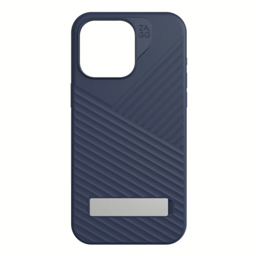ZAGG รุ่น Denali Snap with Kick Stand - เคส iPhone 15 Pro Max - สี Navy - Image 7