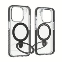 ZAGG รุ่น Santa Cruz Snap with Ring Stand - เคส iPhone 15 Pro - สี Clear/Black