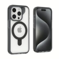 ZAGG รุ่น Santa Cruz Snap with Ring Stand - เคส iPhone 15 Pro - สี Clear/Black
