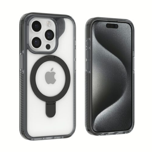 ZAGG รุ่น Santa Cruz Snap with Ring Stand - เคส iPhone 15 Pro - สี Clear/Black - Image 5