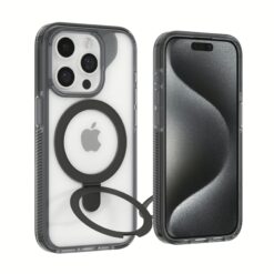 ZAGG รุ่น Santa Cruz Snap with Ring Stand - เคส iPhone 15 Pro - สี Clear/Black
