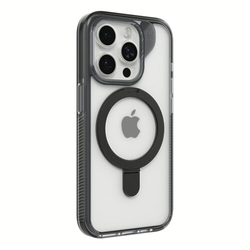 ZAGG รุ่น Santa Cruz Snap with Ring Stand - เคส iPhone 15 Pro - สี Clear/Black - Image 2