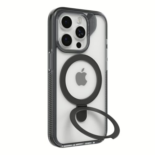ZAGG รุ่น Santa Cruz Snap with Ring Stand - เคส iPhone 15 Pro - สี Clear/Black - Image 3